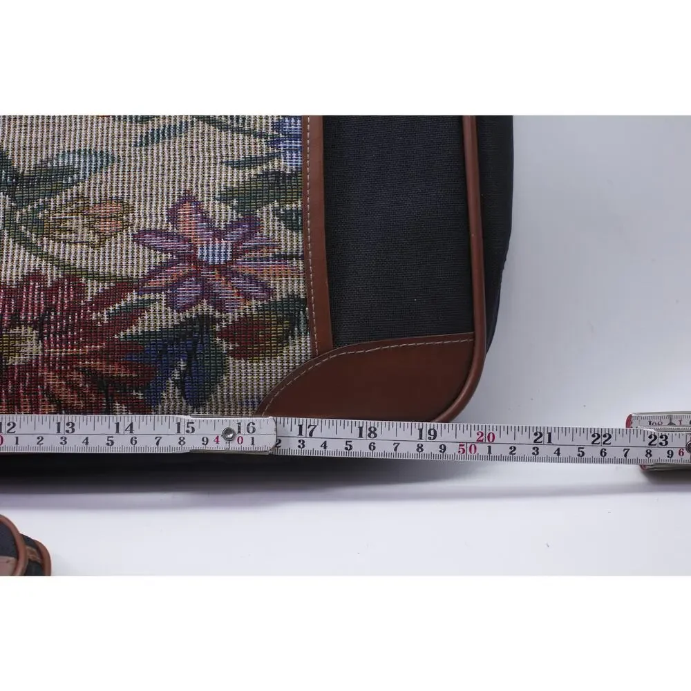 Aude Falbert, Briefcase with Toiletry Bag, Embroidered, Travel, ~ 260122-WH O-2